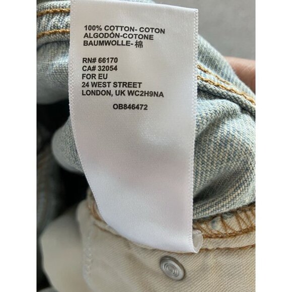 BDG Urban Outfitters Men's 32x32 Dad Slim Taper Fit Jeans Light Wash Blue Cotton - Picture 11 of 11